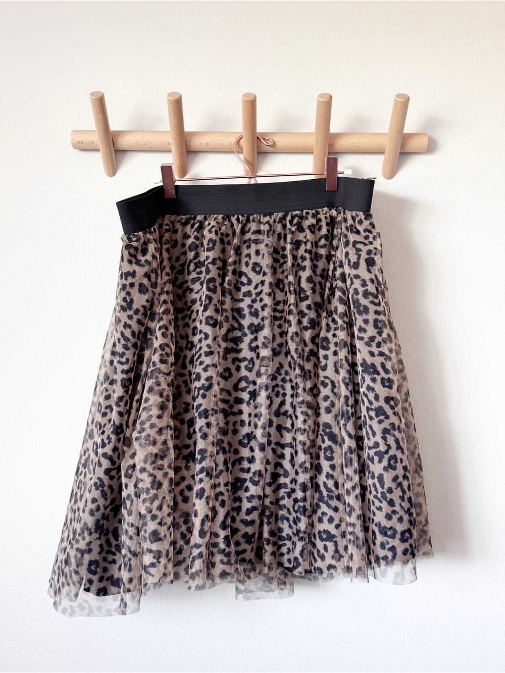 torrid Leopard Print Tulle Skater Skirt - Brown & Black - Picture 2 of 12